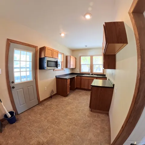 a room with furniture and a fireplace