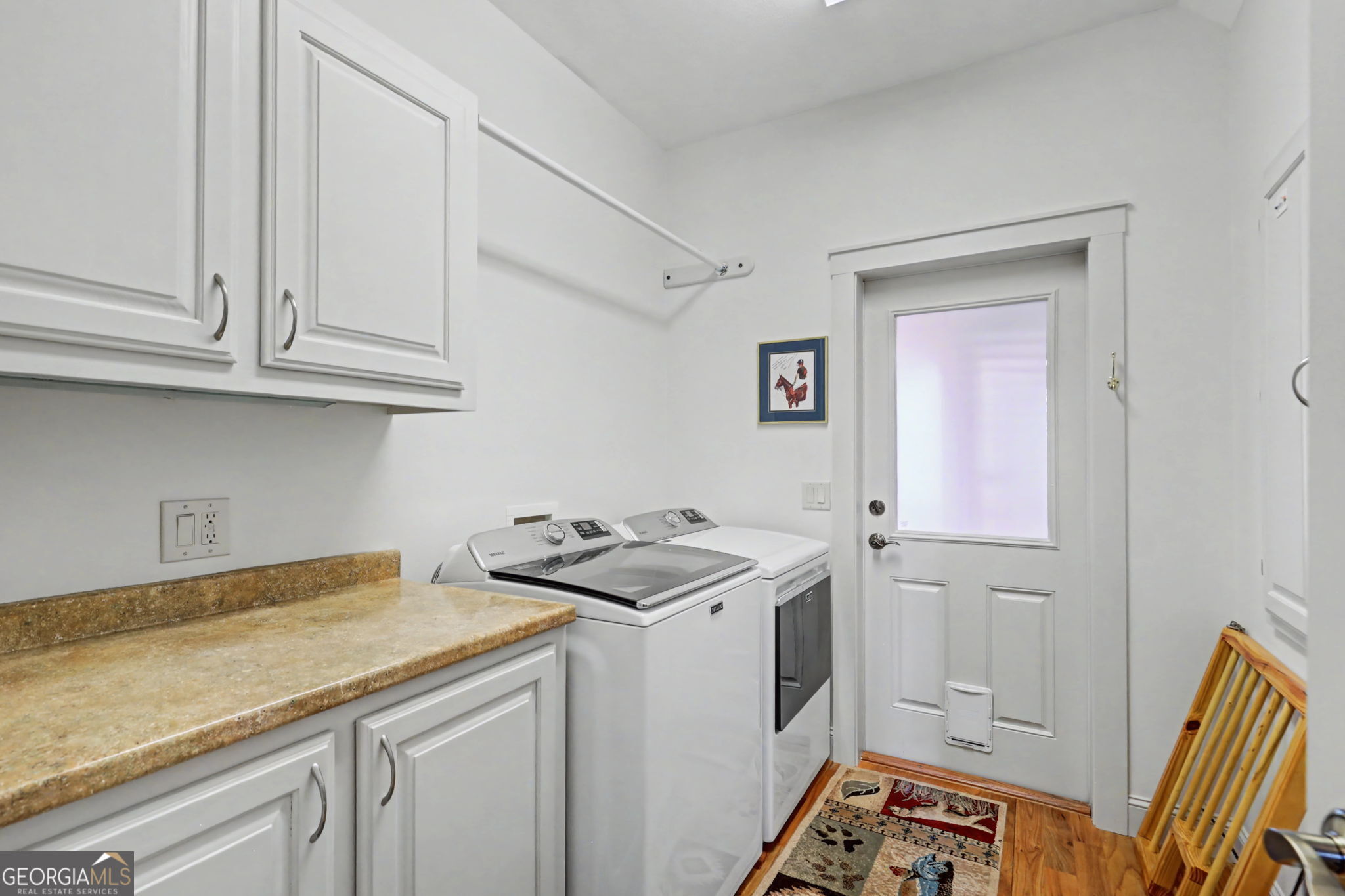 1176 Tiger Pass Drive Tiger, GA 30576 - Photo 49 of 67 a utility room with granite countertop cabinets washer and dryer