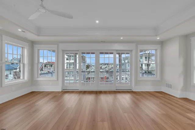 a view of a city from a terrace