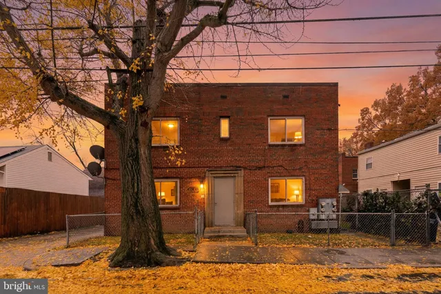 a front view of a house