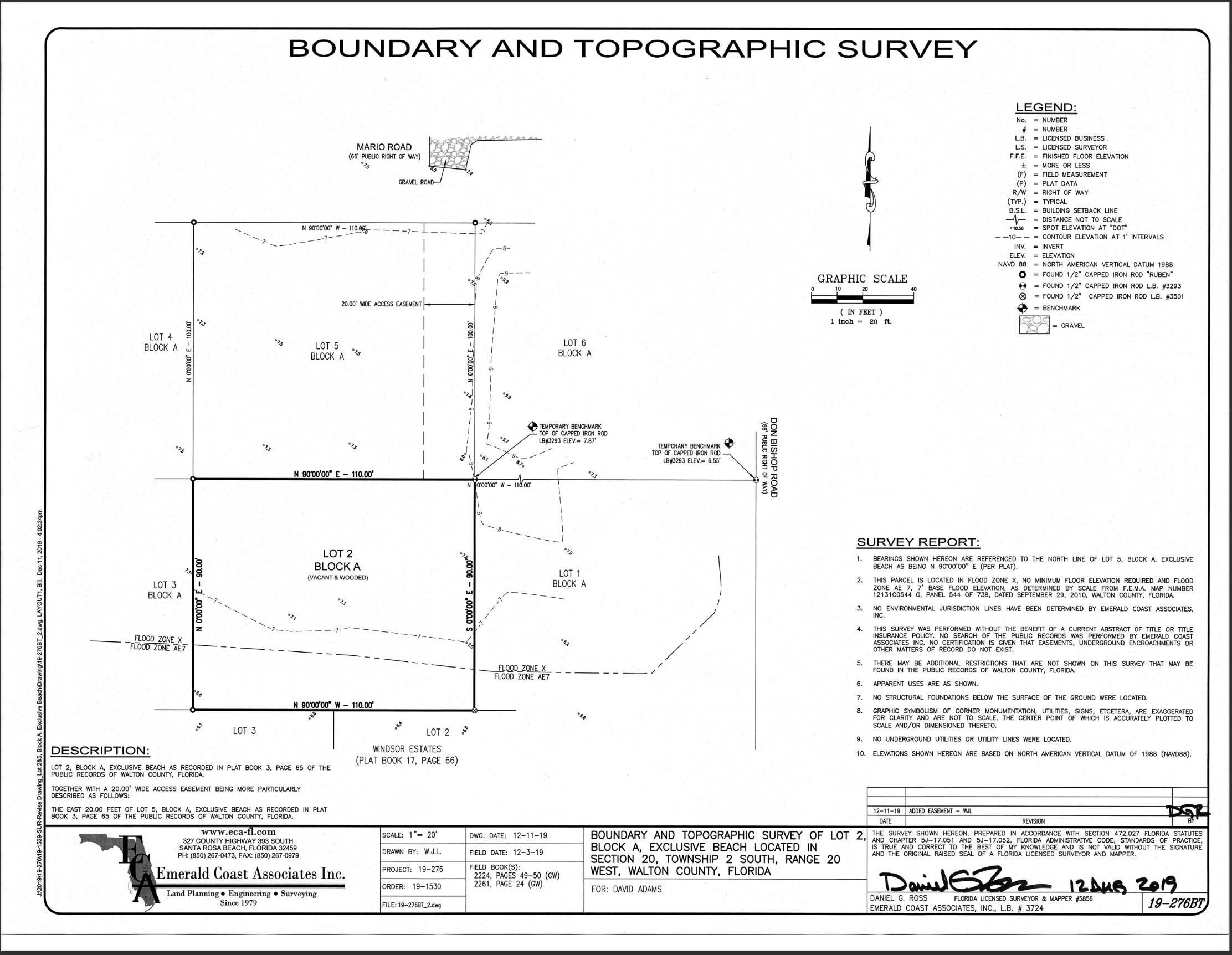 2 Mario Road Santa Rosa Beach, FL 32459 - Photo 4 of 4 Survey photo