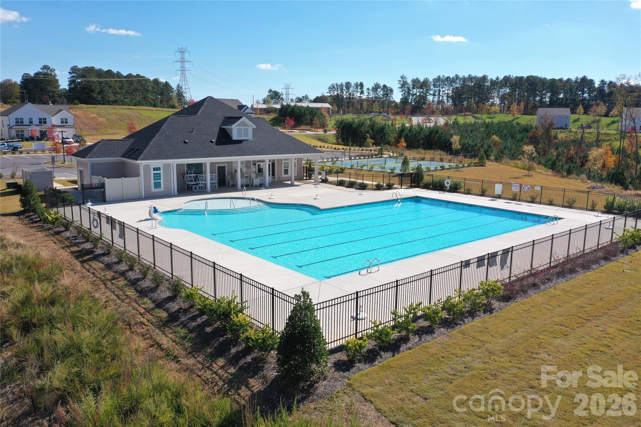 2015 Uplands Road Sherrills Ford, NC 28673 - Photo 18 of 19 a view of a house with pool and a yard