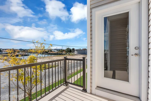 a view of city from a balcony