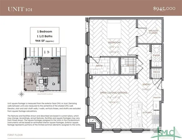 $945,000 | 302 East Oglethorpe Avenue, Unit 101, Savannah, GA 31401
