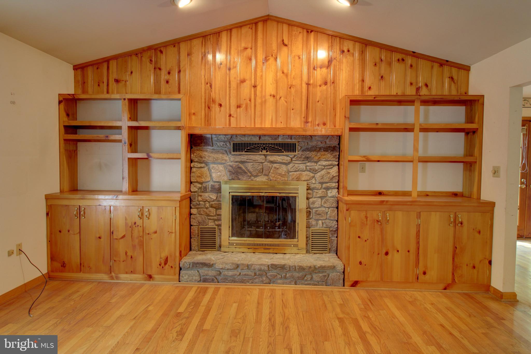 669 Gid Brown Hollow Road Washington, VA 22747 - Photo 4 of 54 Vaulted ceiling in living room with fireplace