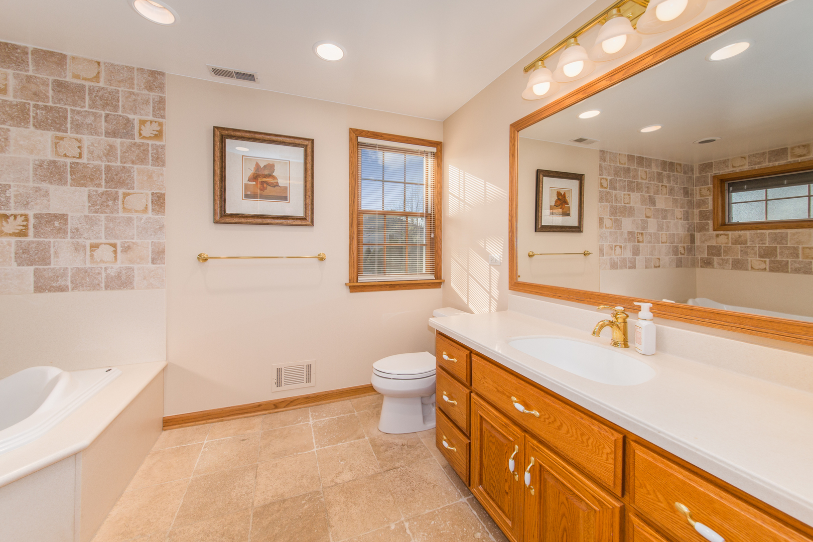 812 South Seminary Avenue Park Ridge, IL 60068 - Photo 25 of 35 a bathroom with a sink a toilet and mirror