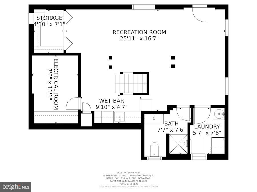 3707 Jones Bridge Road Chevy Chase, MD 20815 - Photo 69 of 71 Lower level