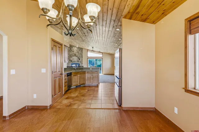 a view of a kitchen with a sink