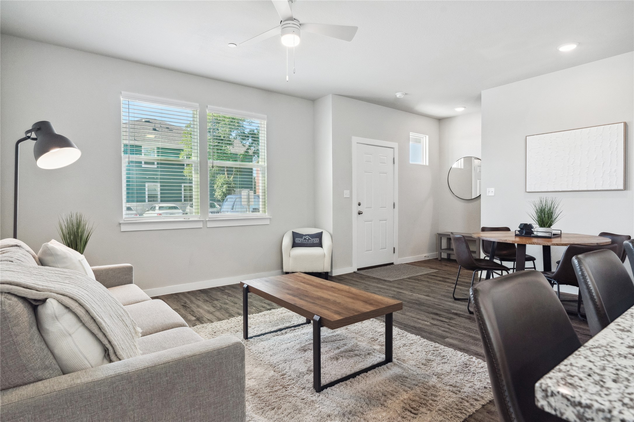 523 Powell Drive Leander, TX 78641 - Photo 6 of 25 a living room with furniture a rug and a window