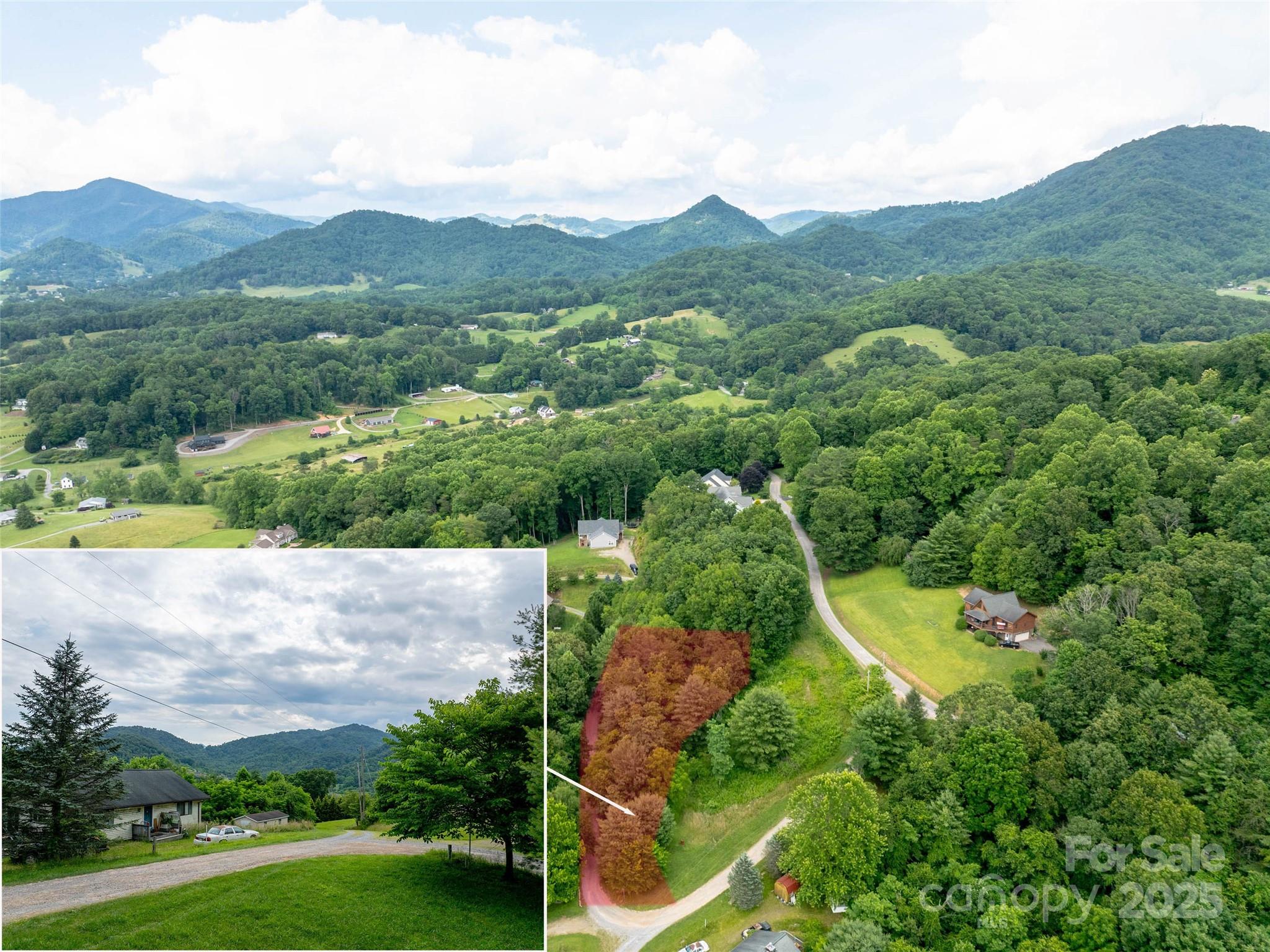 40 Sedgefield Place Clyde, NC 28721 - Photo 2 of 15 an aerial view of a house with mountain view