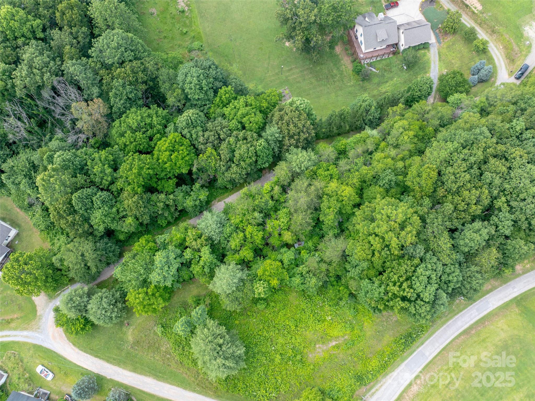 40 Sedgefield Place Clyde, NC 28721 - Photo 10 of 15 an aerial view of residential house with outdoor space and trees all around