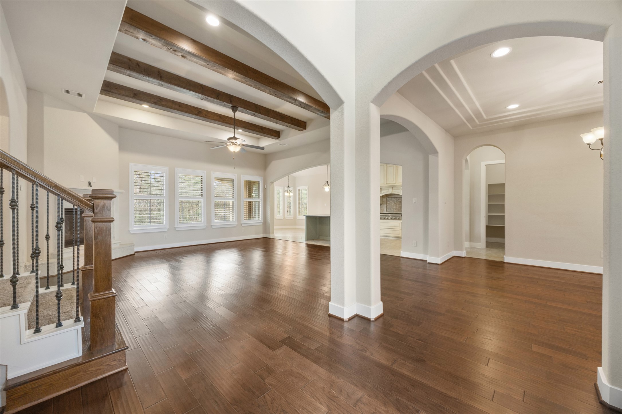 6515 Fraser Point Spring, TX 77379 - Photo 2 of 39 a view of an entryway with wooden floor