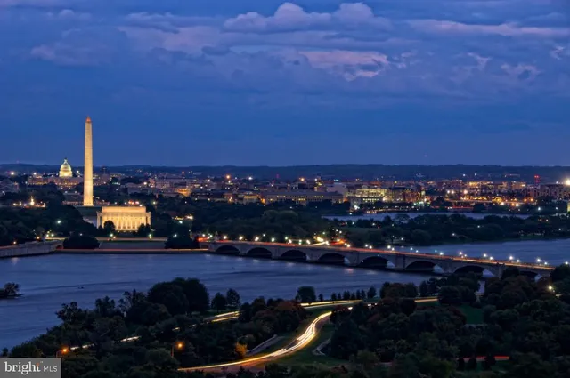a city view with tall buildings