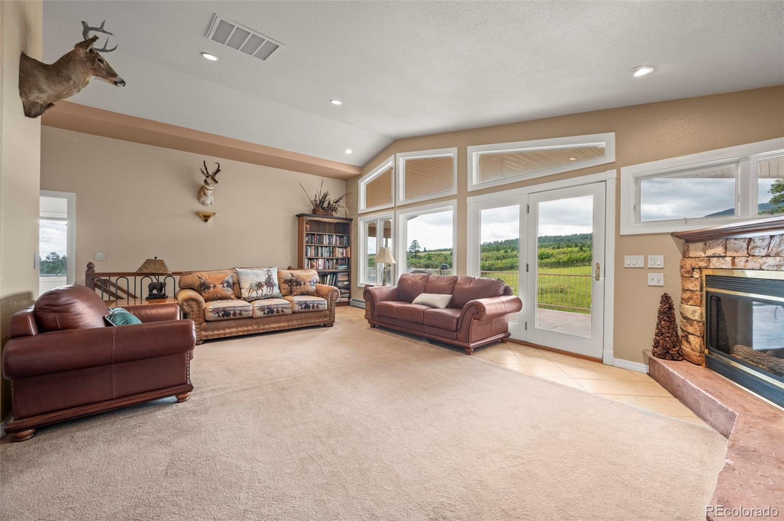 10650 Baxter Road Rye, CO 81069 - Photo 12 of 50 a living room with furniture and a fireplace