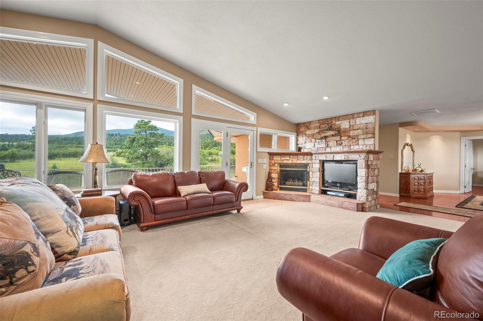 10650 Baxter Road Rye, CO 81069 - Photo 14 of 50 a living room with furniture and a fireplace