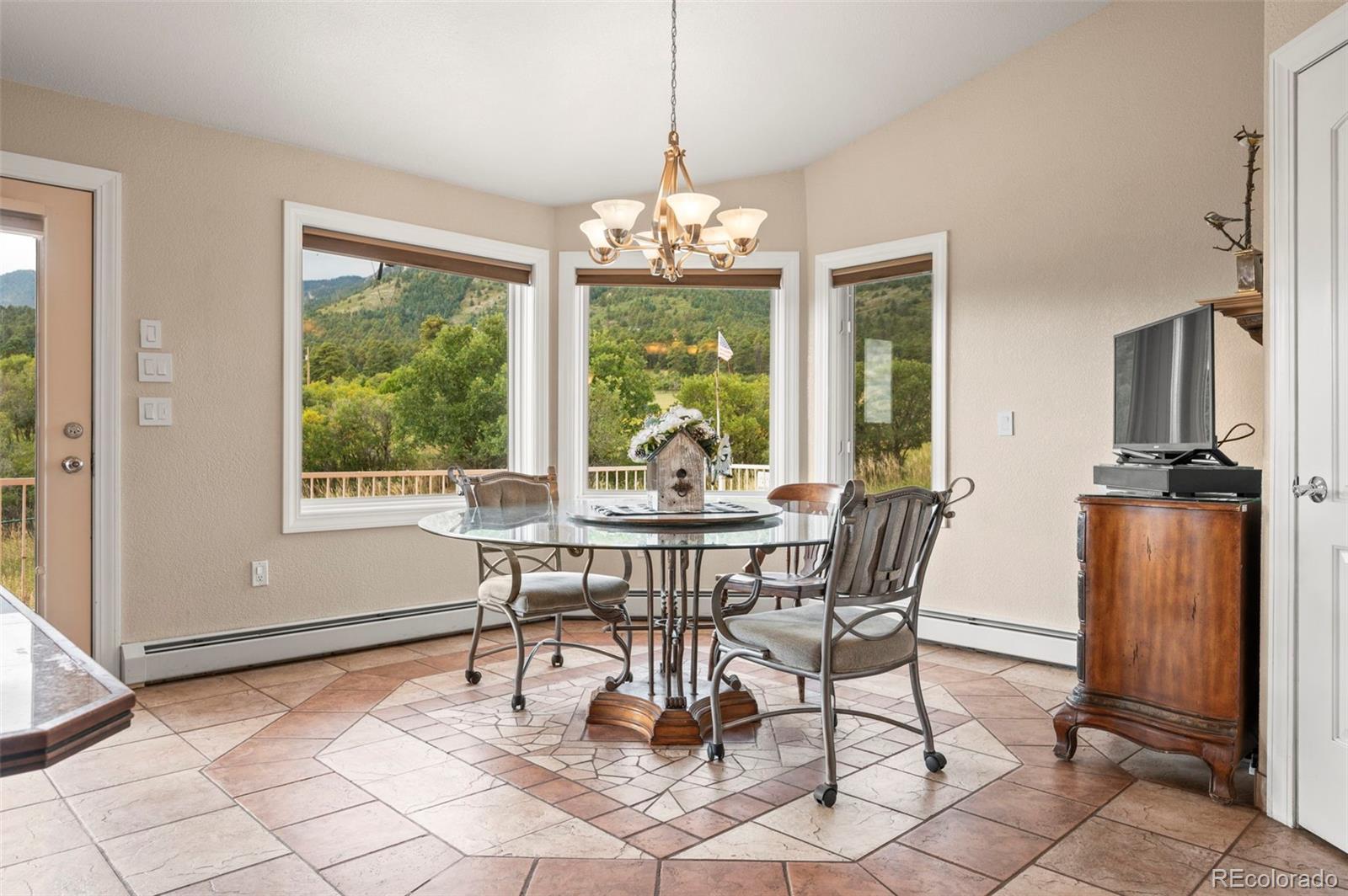 10650 Baxter Road Rye, CO 81069 - Photo 24 of 50 a view of a dining room with furniture window and outside view