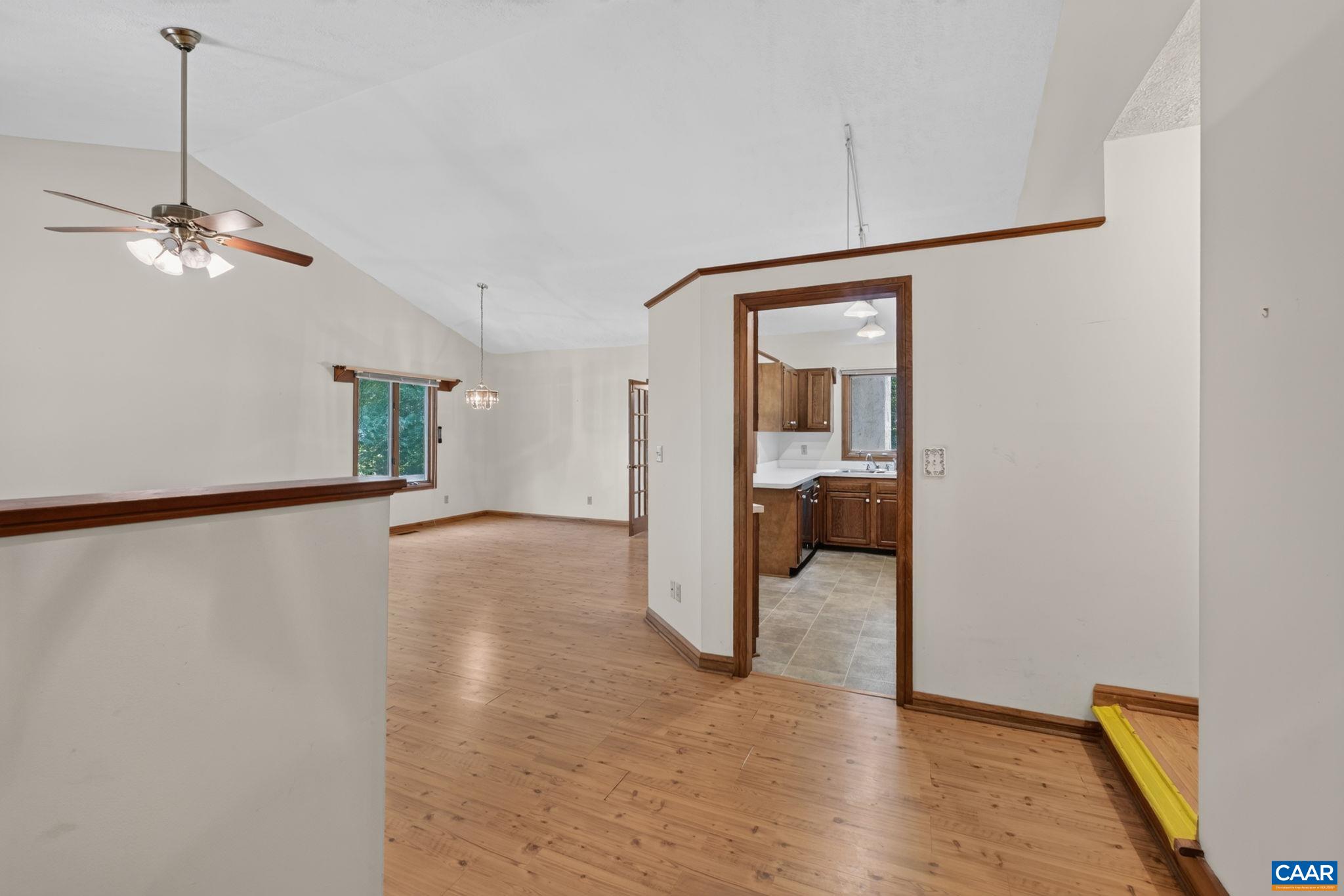 9 Timberlake Terrace Palmyra, VA 22963 - Photo 8 of 35 a view of a hallway with wooden floor and workspace