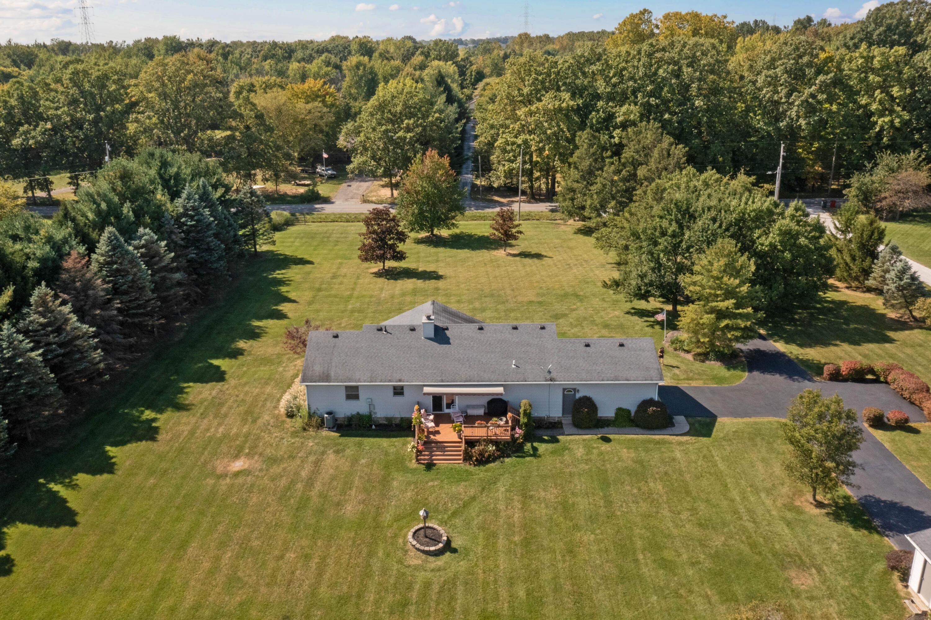 4947 Summit Road Southwest Pataskala, OH 43062 - Photo 30 of 38 AERIAL VIEW OF BACK OF HOME