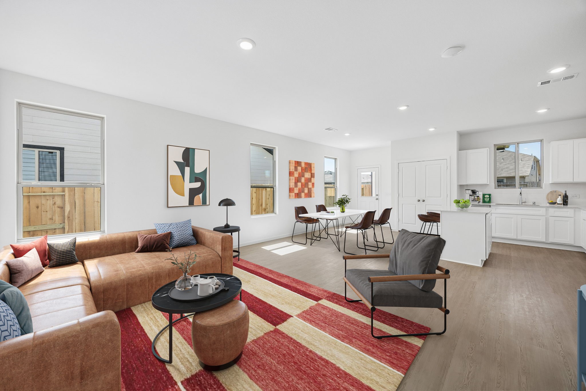 15015 Rustic Moon Road Conroe, TX 77302 - Photo 28 of 34 a living room with furniture and wooden floor