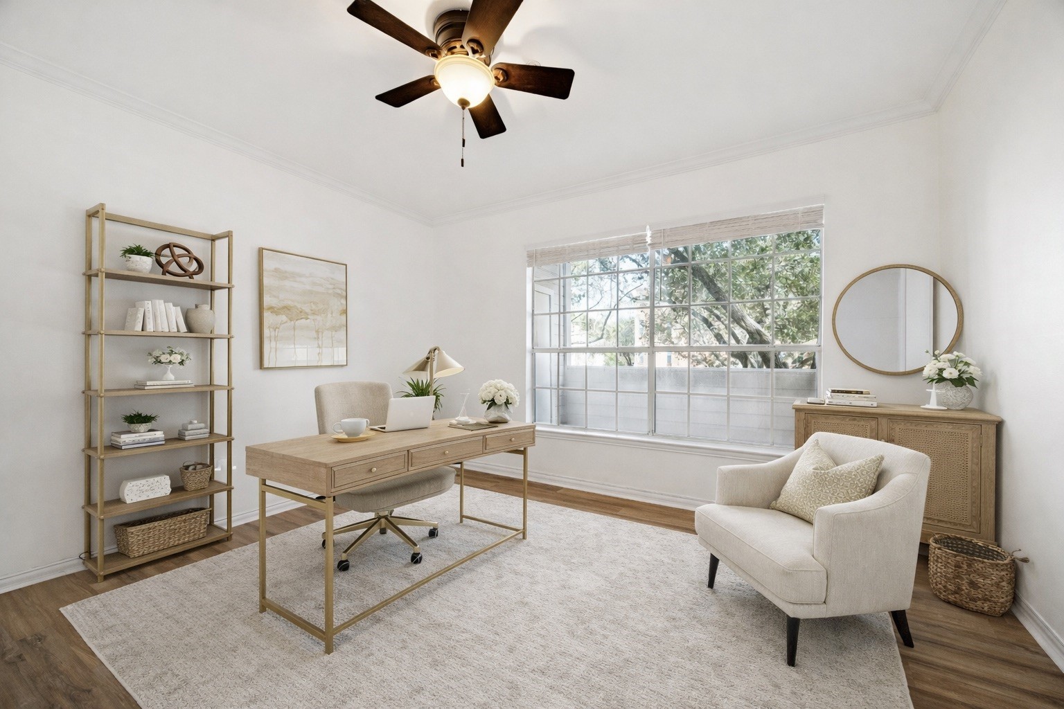 2111 Welch Street, Unit A103 Houston, TX 77019 - Photo 15 of 24 a living room with furniture a rug potted plant and a window