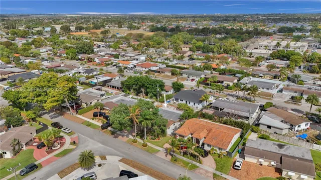 an aerial view of a city with lots of residential buildings