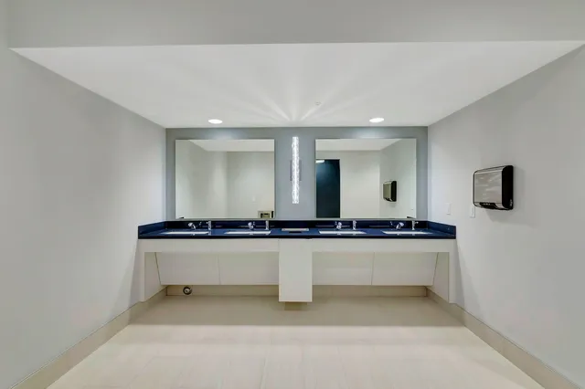 a view of a dining area with furniture