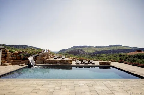 a view of lake and mountain