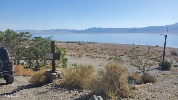 a view of lake and mountain
