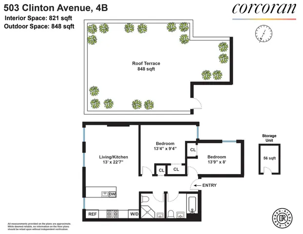 $1,100,000 | 503 Clinton Avenue, Unit 4B | Clinton Hill