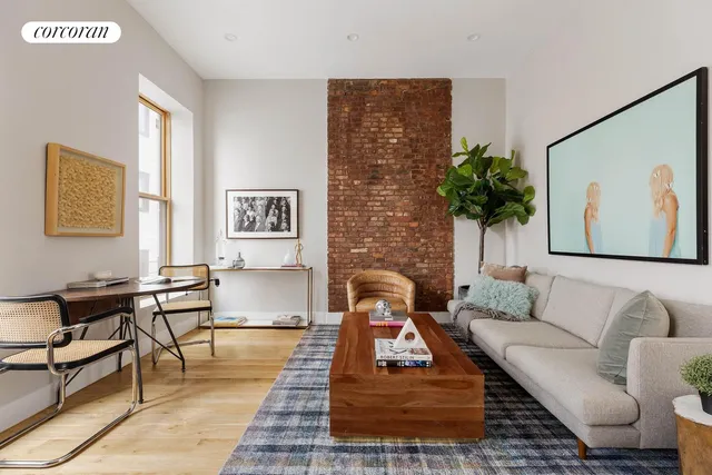 a living room with furniture and a couch