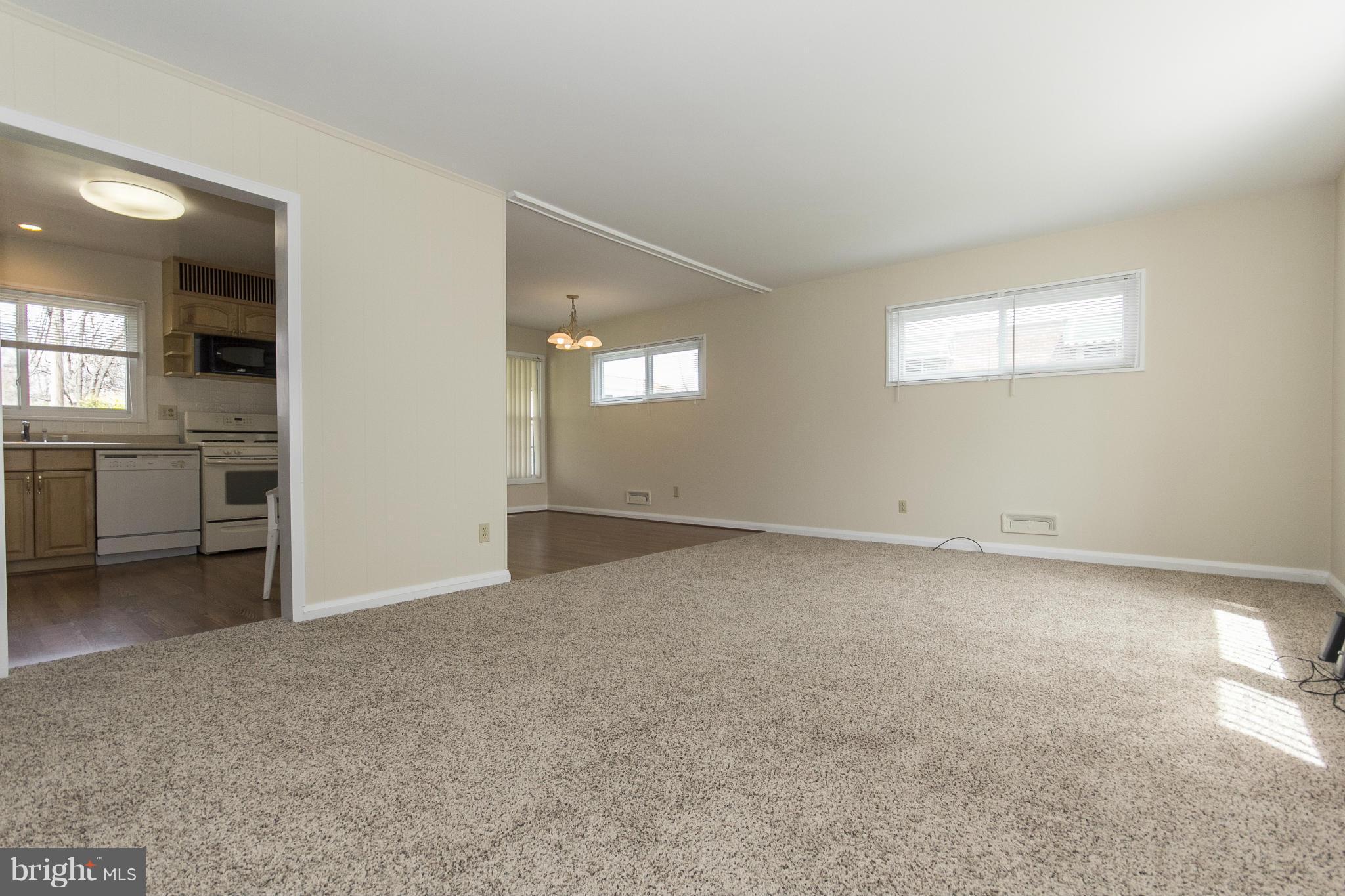 Living Room w/Updated Carpet