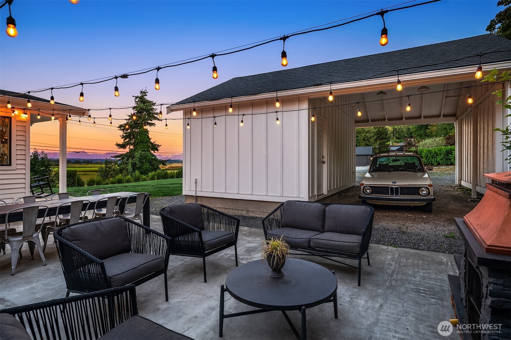 6514 East Lowell Larimer Road Snohomish, WA 98296 - Photo 28 of 40 a outdoor living space with furniture and garden view