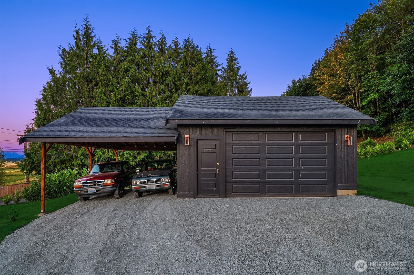6514 East Lowell Larimer Road Snohomish, WA 98296 - Photo 33 of 40 a car parked in front of a house