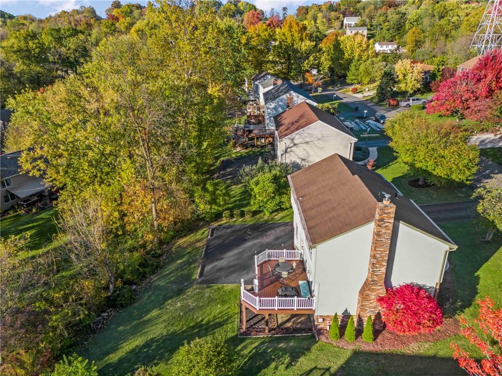 1256 Manor Drive Pittsburgh, PA 15241 - Photo 29 of 35 an aerial view of a house with a yard basket ball court and outdoor seating