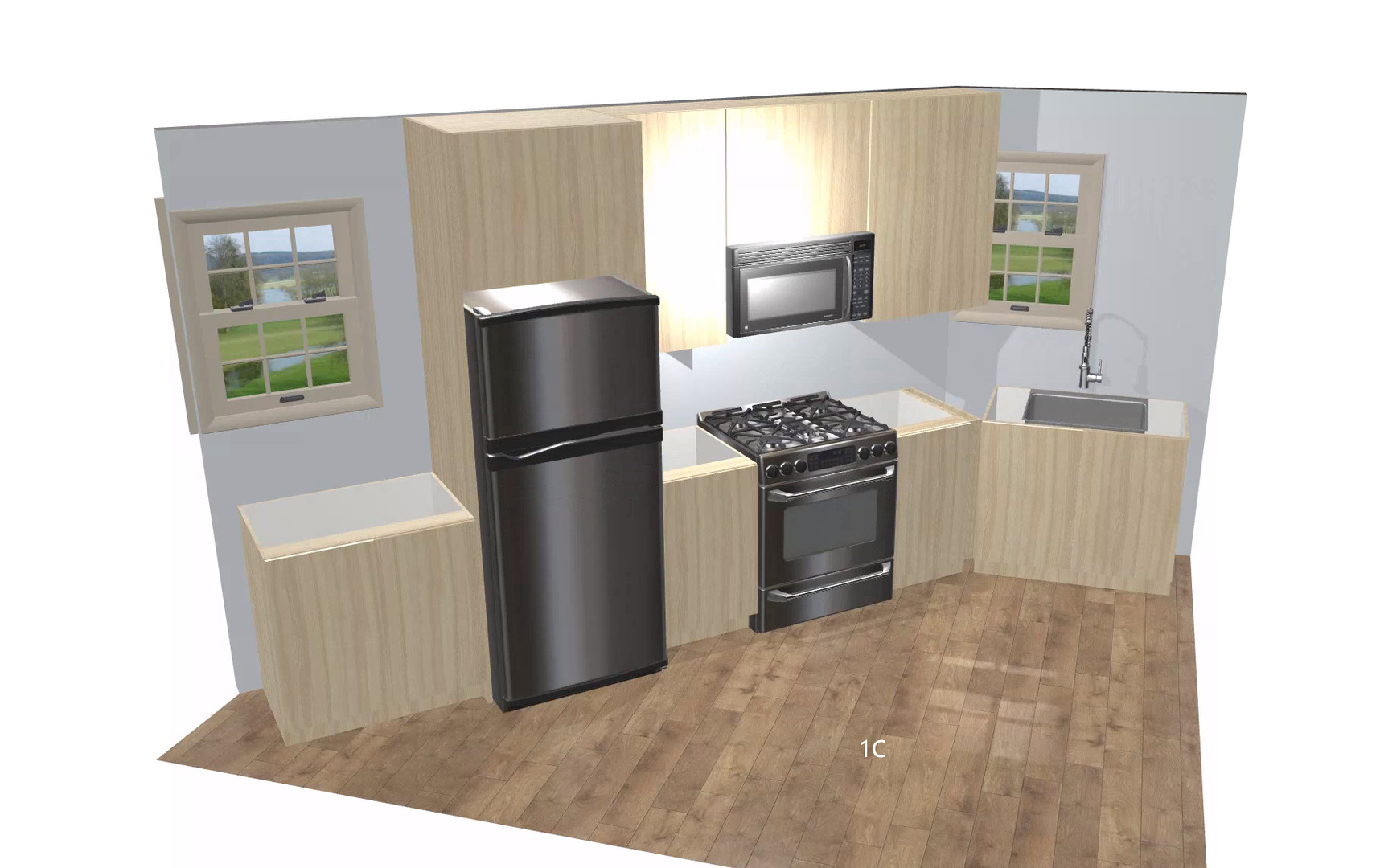 239 West 74th Street, Unit 1 Chicago, IL 60621 - Photo 2 of 5 a kitchen with a refrigerator stove and a sink