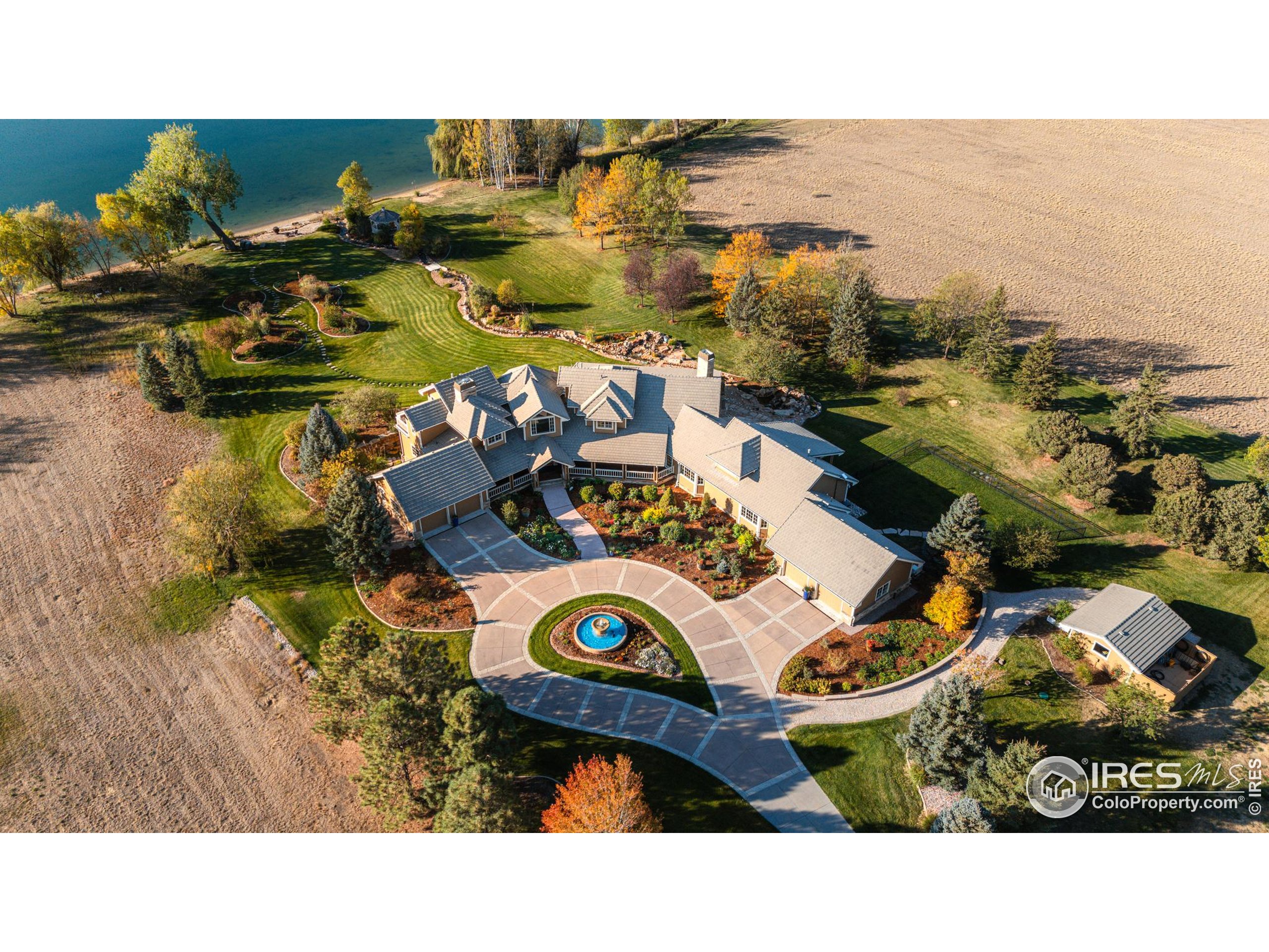 a bird view of an ocean view