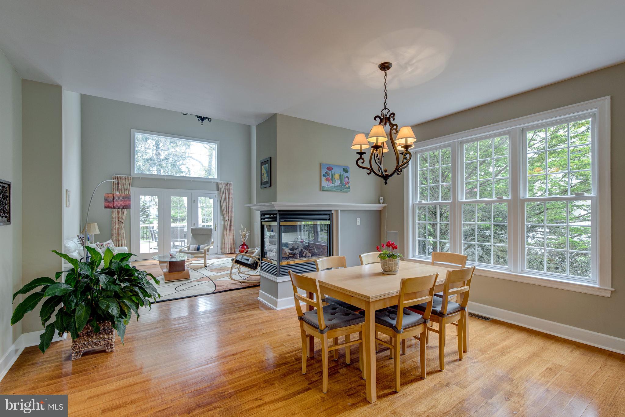 220 Old Lancaster Road Devon, PA 19333 - Photo 10 of 50 breakfast area with double sided fireplace