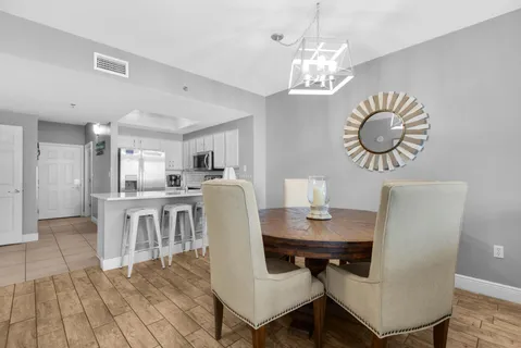 a view of kitchen with breakfast area