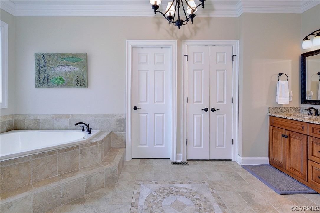 3025 South Freeman Road Williamsburg, VA 23185 - Photo 12 of 49 Primary bathroom with jetted tub and walk-in showe