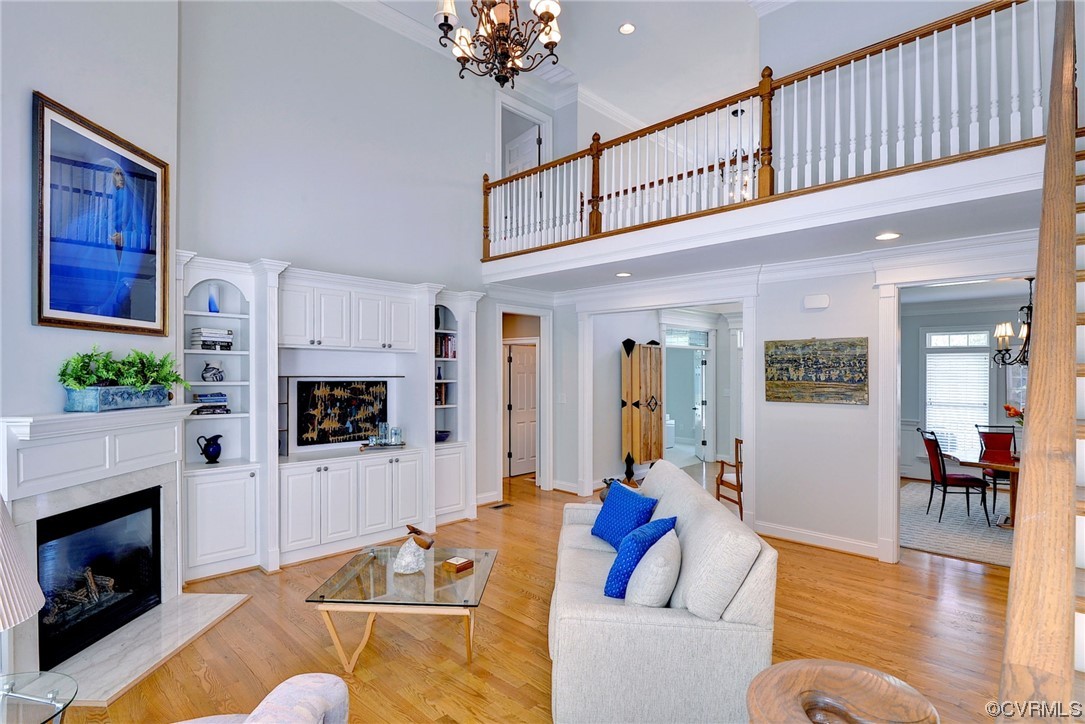 3025 South Freeman Road Williamsburg, VA 23185 - Photo 3 of 49 Great room with vaulted ceilings and gas fireplace
