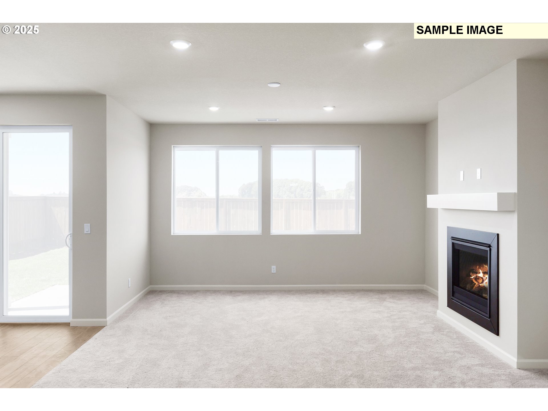 1472 Southeast Logan Parkway Albany, OR 97322 - Photo 4 of 23 a living room with a fireplace and a window