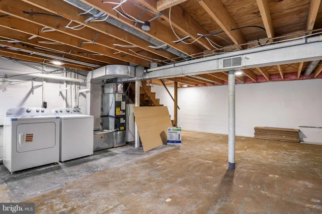 a view of a storage room