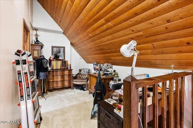 a view of a storage room