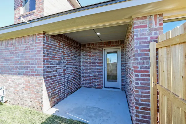 a view of front door of house