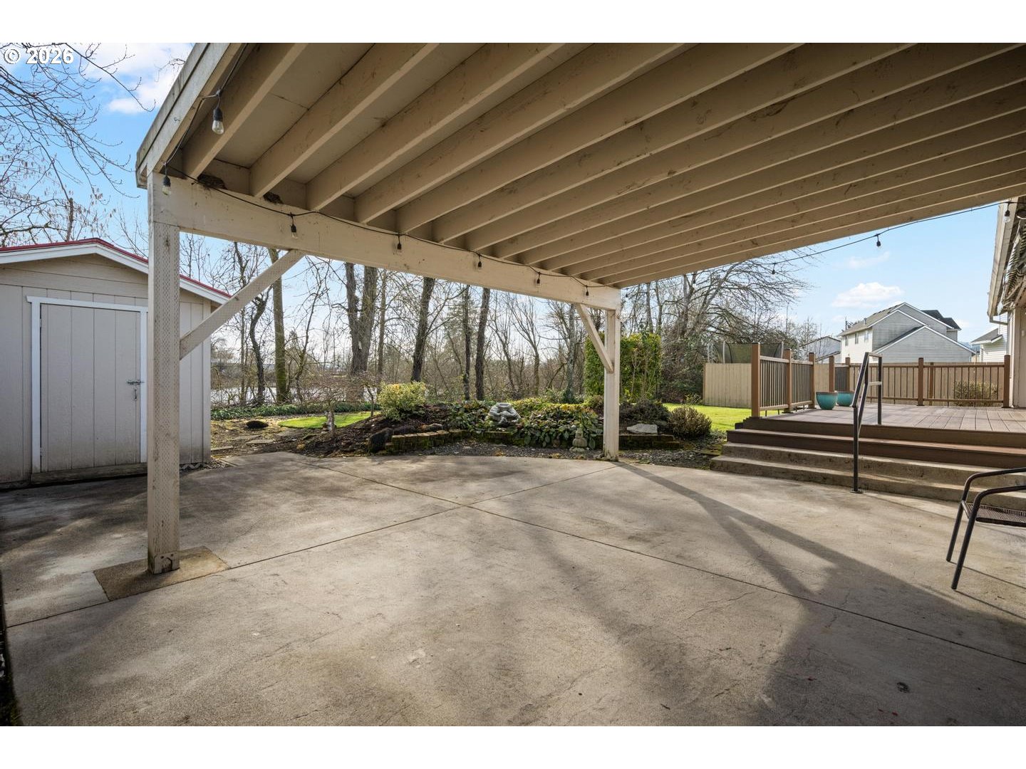 52364 Northeast 14th Scappoose, OR 97056 - Photo 36 of 42 a backyard of a house with basket ball court