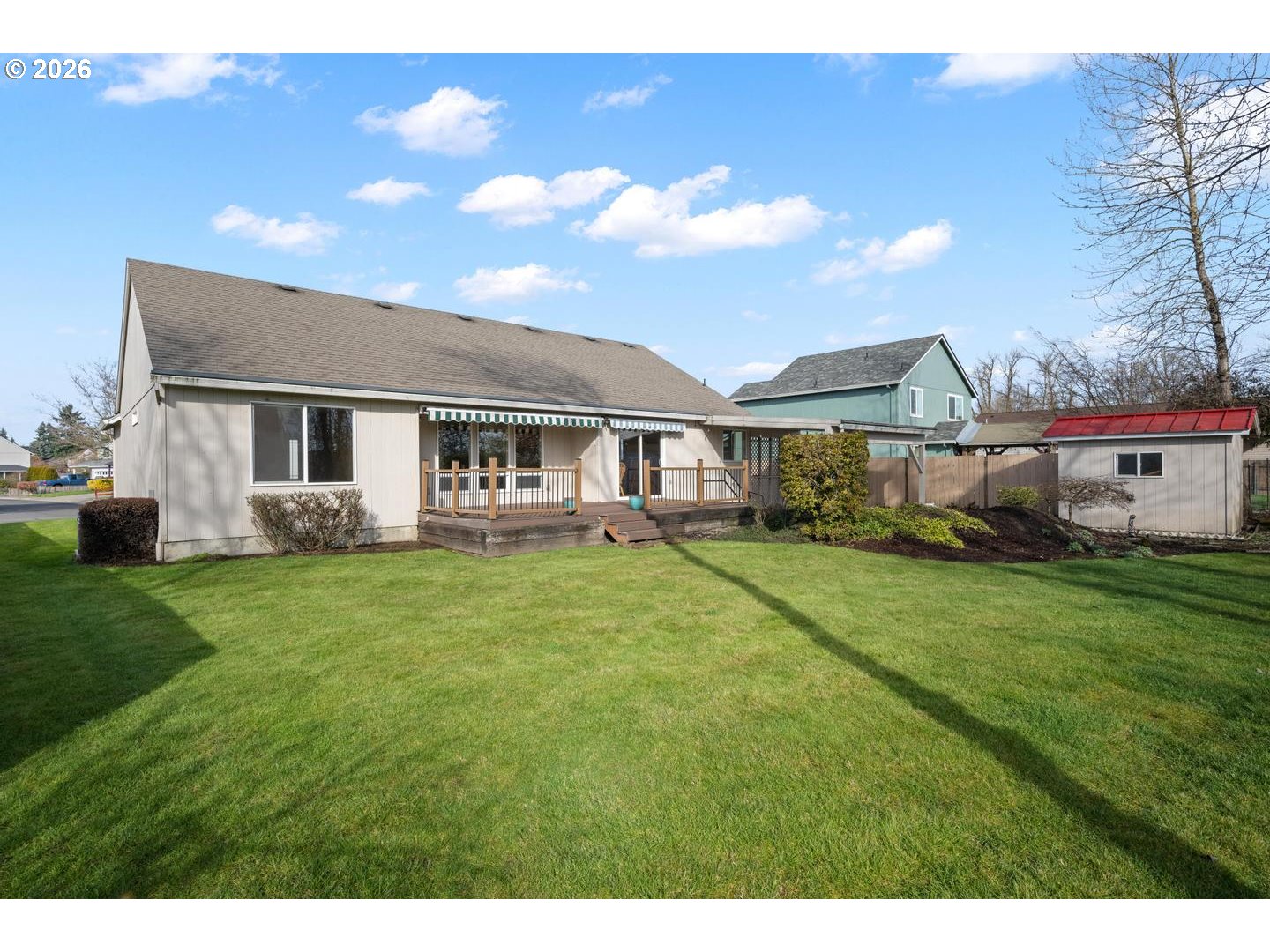 52364 Northeast 14th Scappoose, OR 97056 - Photo 40 of 42 a view of a house with a backyard