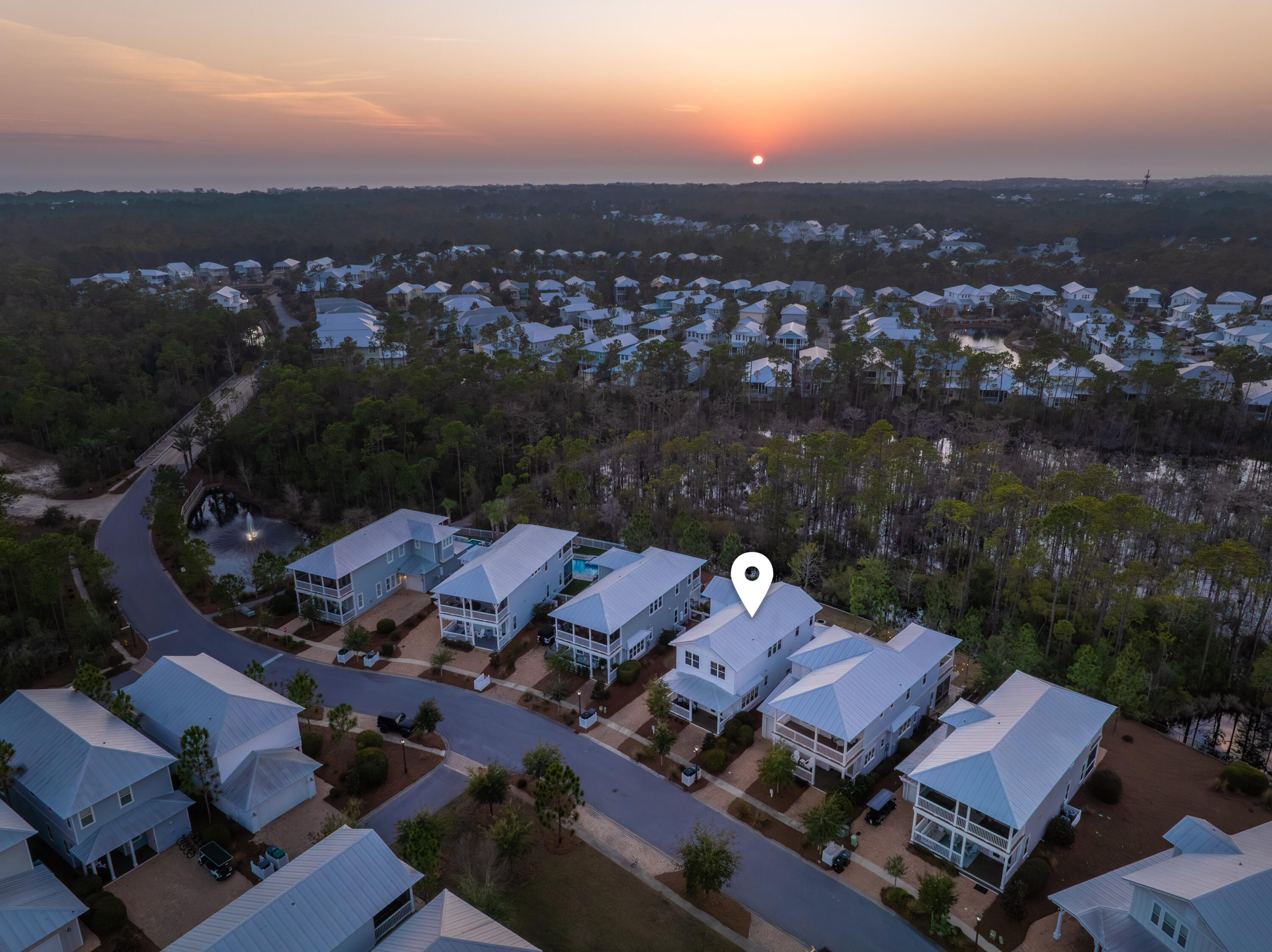 1085 Sandgrass Boulevard Santa Rosa Beach, FL 32459 - Photo 52 of 62 an aerial view of a house with a ocean view