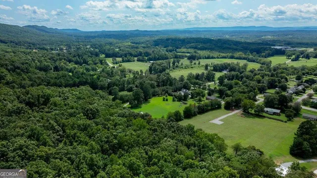 an aerial view of residential house with outdoor space