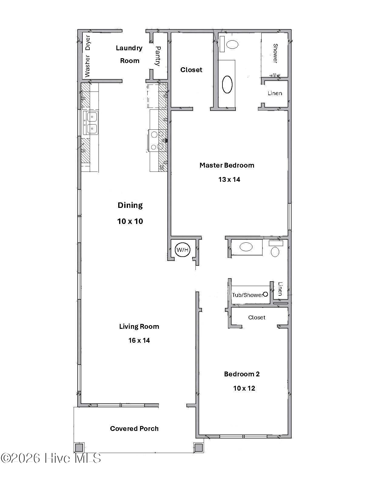 1960 Salisbury Road Southport, NC 28461 - Photo 2 of 2 1104 Floor Plan