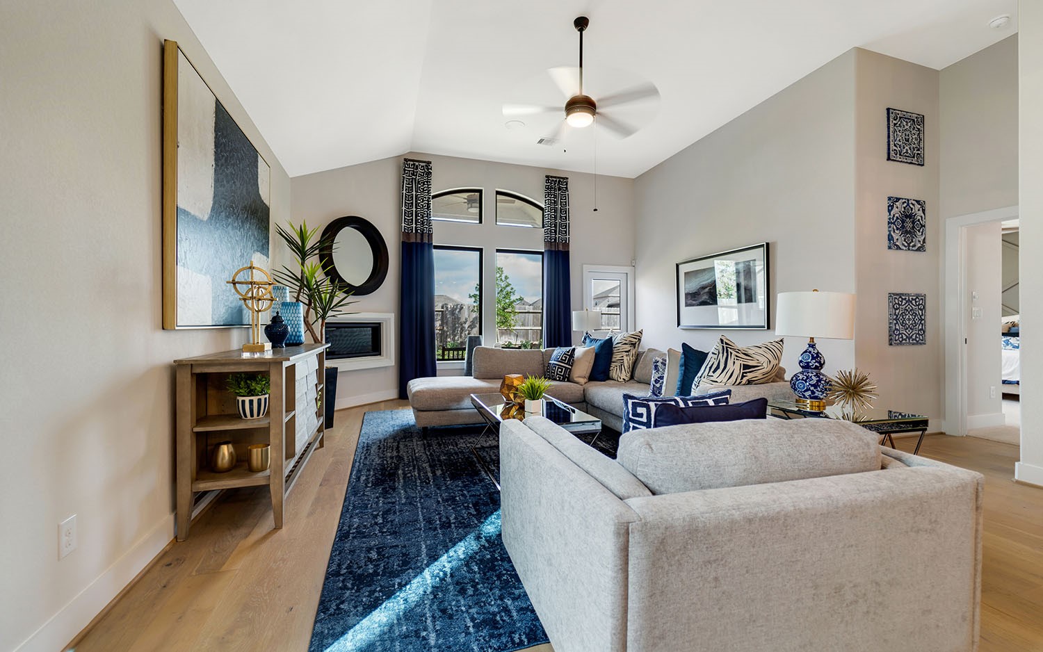 3610 Compass Pointe Court Angleton, TX 77515 - Photo 14 of 27 a living room with furniture and a large window